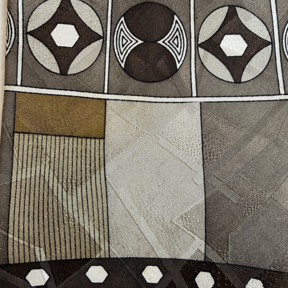 Carlo Palazzi Studio Tie Vintage 90s Wide 100% Silk Art Deco Geometric Luxury - Picture 5 of 10